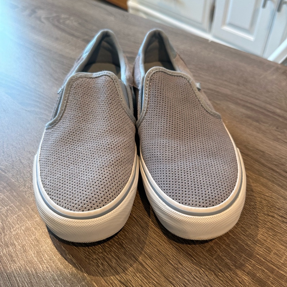 Vans Gray Slip-On Shoes